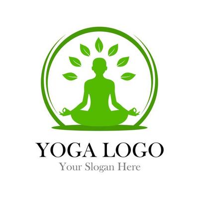 Free yoga logo - Vector Art