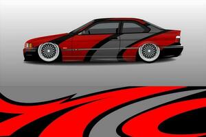 racing car livery sticker design vector