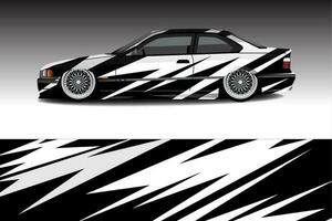 Car wrapping sticker design for racing cars vector