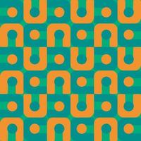 Seamless vector pattern. letter u and circle pattern