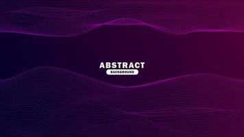 3D abstract digital wave of lines and wireframe. Purple Futuristic vector illustration. Abstract Technology background