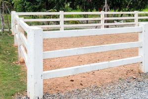 White empty corral photo