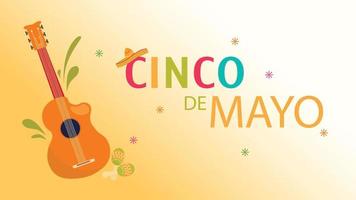 Cinco de mayo banner and background design vector