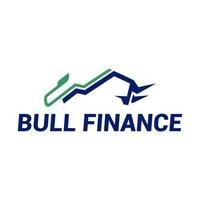 Bull finance logo concept. Bull Head vector icon