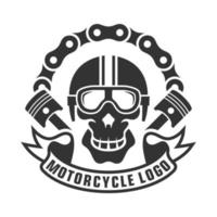 plantilla de vector de logotipo de motocicletas retro