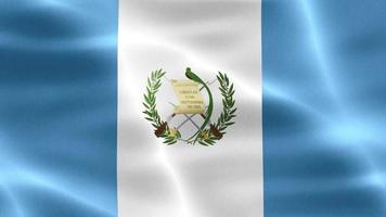 bandeira da guatemala - bandeira de tecido acenando realista video