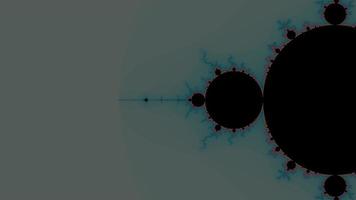 Beautiful zoom into the infinite mathematical mandelbrot set fractal. video