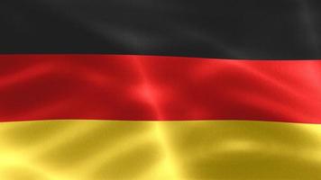 bandeira da alemanha - bandeira de tecido acenando realista