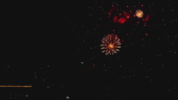 Colorful of fireworks at City day festival video