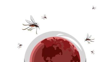 animación vectorial del día mundial de la malaria video