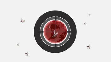 wereld malaria dag vector animatie video