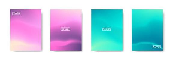 Set of abstract background with beautiful gradation color, colorful background for poster flyer banner backdrop.vertical banner.cool fluid background vector illustration