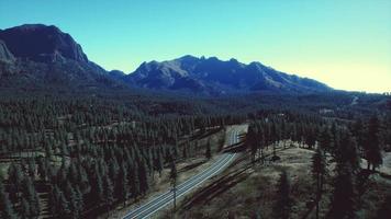 Cascade Mountain and surrounding Canadian Rocky Mountains in summer time video