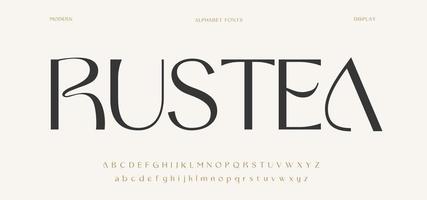 Luxurious awesome alphabet font. modern sans serif typography vector