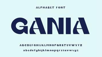 Modern Display Alpabet Font. Magazine typography urban classy font vector
