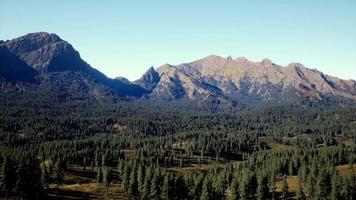 Cascade Mountain and surrounding Canadian Rocky Mountains in summer time video