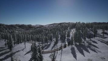 splendide paysage alpin en hiver video