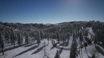 splendide paysage alpin en hiver video