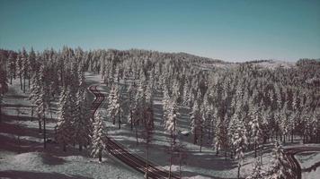 esplêndida paisagem alpina no inverno video