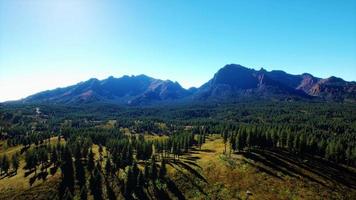 Cascade Mountain and surrounding Canadian Rocky Mountains in summer time video