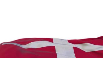 orden militar soberana de bandera de tela de malta ondeando en el bucle de viento video