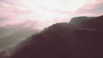 Mountains of Afghanistan in deep fog video