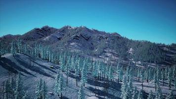 espléndido paisaje alpino en invierno video