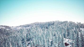 esplêndida paisagem alpina no inverno