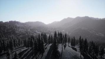 esplêndida paisagem alpina no inverno