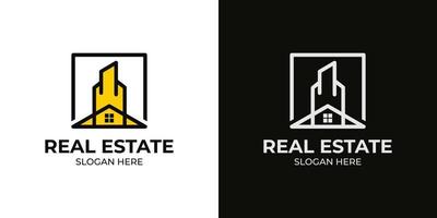 elegant real estate logo set