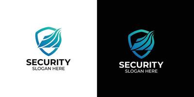 Minimalist elegant shield line logo for companies and agencies vector