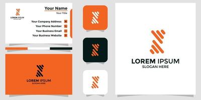 letter S logo and branding card vector