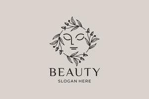 simple and modern beauty logo set vector
