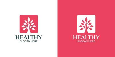 healthy logo set for body health vector