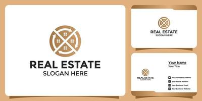 real estate logo and business card