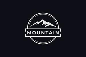 simple and minimalist mountain logo set