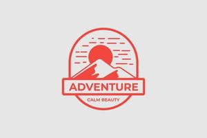 simple and modern mountain logo set