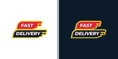 fast delivery logo set for template