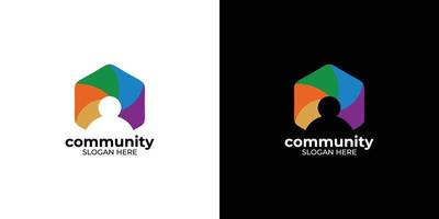establecer la comunidad de logotipos para la empresa y la agencia