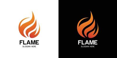 modern logo fire for company and agency vector