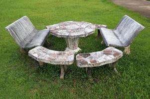 Marble stool set photo