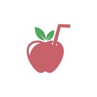 plantilla de ilustración de diseño de logotipo de icono de manzana vector