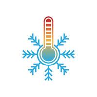 Thermometer icon logo design illustration template vector