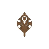 Firearms icon logo design illustration template vector