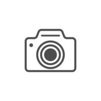 Camera icon logo flat design illustration template vector