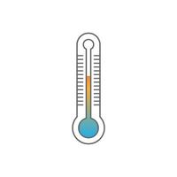 Thermometer icon logo design illustration template vector