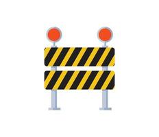 road closure sign vector