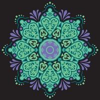 Ethnic eastern circular pattern vector