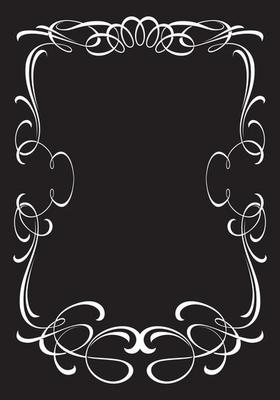 Decorative old-fashioned frame.