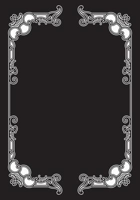 Vectorized Art Nouveau frame Design.